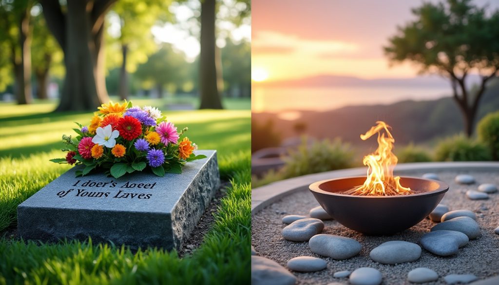 découvrez les différences essentielles entre l'inhumation et la crémation. explorez les aspects à considérer pour faire un choix éclairé concernant la conduite des rites funéraires, en tenant compte des implications émotionnelles, culturelles et environnementales.